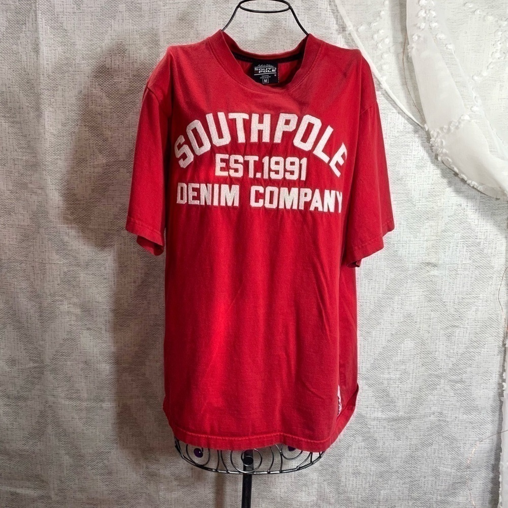 Vintage South Pole Authentic Collection red t shirt size M